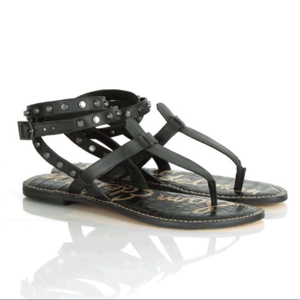 Sam Edelman Gabriela Ankle Wrap Studded Sandal - EUC